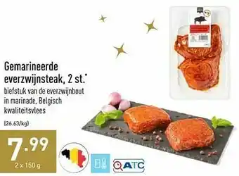 Gemarineerde everzwijnsteak