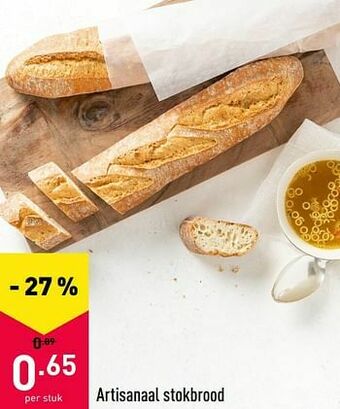 ALDI Artisanaal stokbrood aanbieding