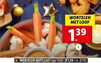 Lidl Wortelen met loof aanbieding