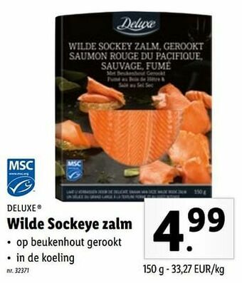 Wilde sockeye zalm