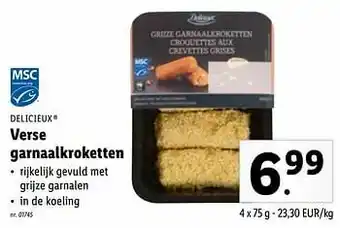Lidl Verse garnaalkroketten aanbieding