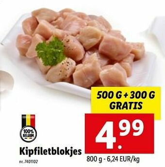 Lidl Kipfiletblokjes aanbieding