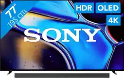 Coolblue Sony 77'' Bravia 8 OLED 4K (2024) + Sony Bravia Theatre Bar 9 Zwart aanbieding