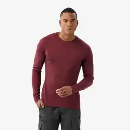 Decathlon Shirt met lange mouwen in 100% merinowol heren MT500 aanbieding