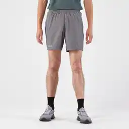 Decathlon Hardloopshort voor heren Run 100 donkergrijs aanbieding