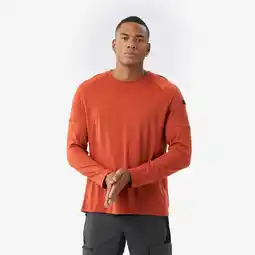 Decathlon Merino shirt voor heren Resist bruin aanbieding