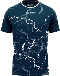 Decathlon Givova Sport T-shirt Grafiet Blauw/Wit - Lichtgewicht en Ademend aanbieding