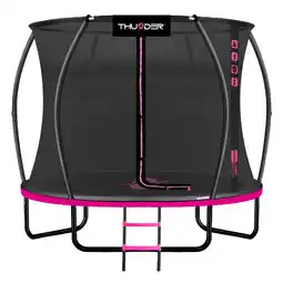 Decathlon Trampoline voor kinderen voor in de tuin THUNDER INSIDE ULTRA 10FT 305CM roze aanbieding
