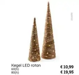 Multi bazar Kegel LED rotan aanbieding