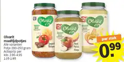 Albert Heijn Olvarit maaltijdpotjes aanbieding