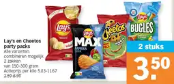 Albert Heijn Lay's en Cheetos party packs aanbieding