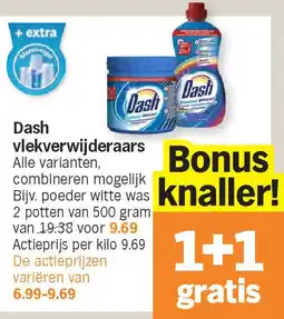 Albert Heijn Dash vlekverwijderaars aanbieding