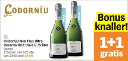 Albert Heijn Codorniu Non Plus Ultra Reserva Brut Cava 0.75 liter aanbieding
