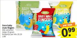 Albert Heijn Sore baby mais fingers aanbieding