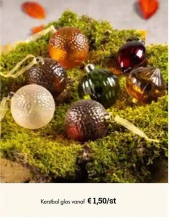 Multi bazar Kerstbal glas aanbieding