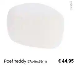Multi bazar Poef teddy aanbieding