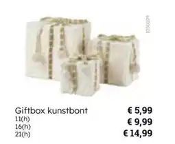Multi bazar Giftbox kunstbont aanbieding