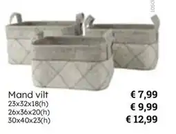 Multi bazar Mand vilt aanbieding