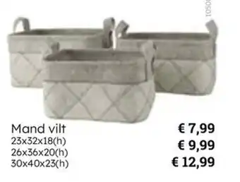 Multi bazar Mand vilt aanbieding
