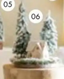 Multi bazar Besneeuwd huisje LED met 2 bomen aanbieding