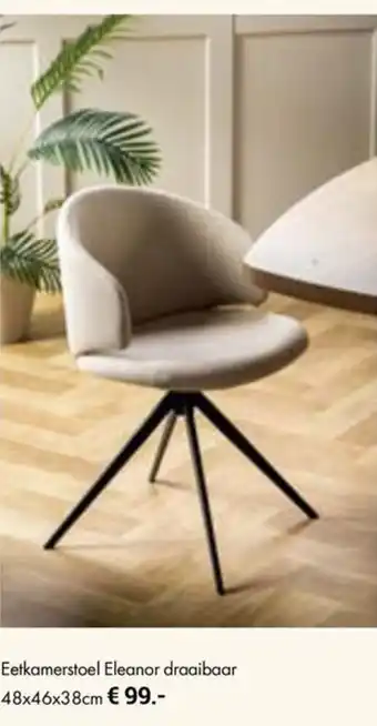 Eetkamerstoel Eleanor draaibaar