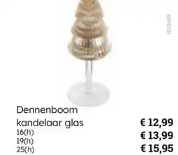 Multi bazar Dennenboom kandelaar glas aanbieding