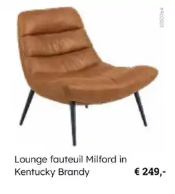 Multi bazar Lounge fauteuil Milford in Kentucky Brandy aanbieding