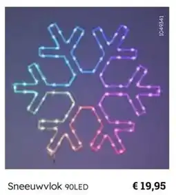 Multi bazar Sneeuwvlok 90LED aanbieding