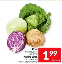Intermarché Kool Wit, rood, groen Kal.: 6/7 of Knolselderij aanbieding