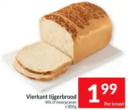 Intermarché Vierkant tijgerbrood Wit of meergranen aanbieding