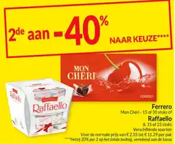 Intermarché Ferrero Mon Cheri of Raffaello aanbieding