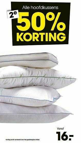 Kwantum Alle hoofdkussens aanbieding