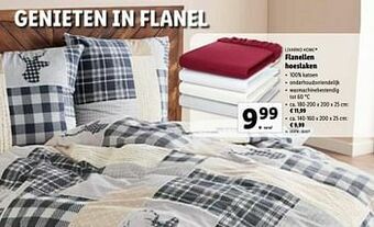 Lidl Flanellen hoeslaken aanbieding
