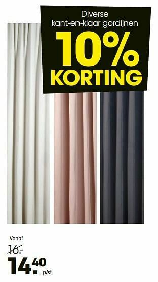 Kwantum Kant-en-klaar gordijnen aanbieding