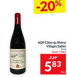 Intermarché AOP Côtes du Rhône Villages Sablet rood aanbieding