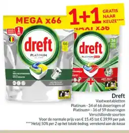 Intermarché Dreft Vaatwastabletten aanbieding