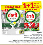 Intermarché Dreft Vaatwastabletten aanbieding