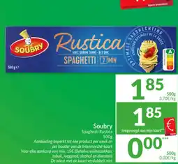 Intermarché Soubry Spaghetti Rustica aanbieding