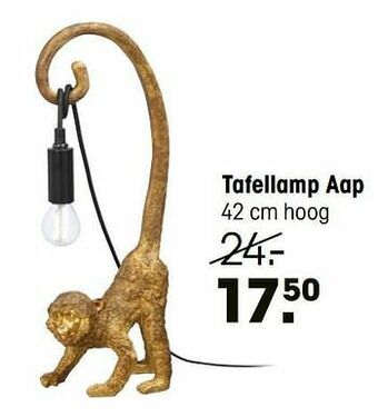 Tafellamp aap
