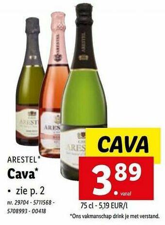 Lidl Arestel cava aanbieding