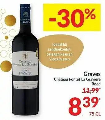 Graves château pontet la gravière rood