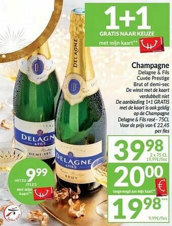 Champagne delagne + fils cuvée prestige brut of demi-sec