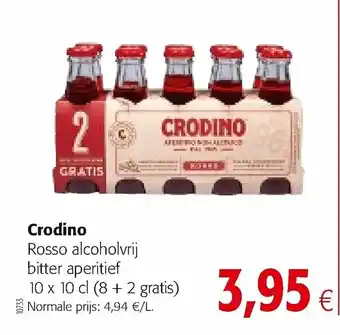 Colruyt Crodino Rosso alcohovrij aanbieding