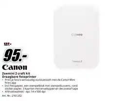 MediaMarkt Canon Zoemini 2 craft kit Draagbare fotoprinter aanbieding