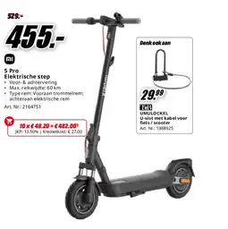 MediaMarkt Mi 5 Pro Elektrische step aanbieding