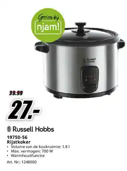 MediaMarkt Russell Hobbs 19750-56 Rijstkoker aanbieding