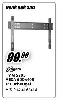 MediaMarkt TVM 5705 VESA 600x400 Muurbeugel aanbieding