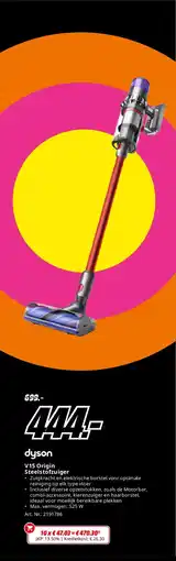 MediaMarkt dyson V15 Origin Steelstofzuiger aanbieding