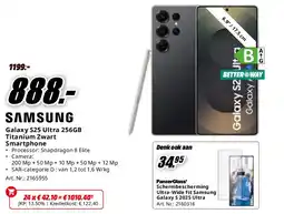 MediaMarkt Samsung Galaxy S25 Ultra 256GB Titanium Zwart Smartphone aanbieding