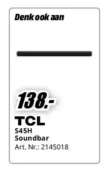 MediaMarkt TCL S45H Soundbar aanbieding
